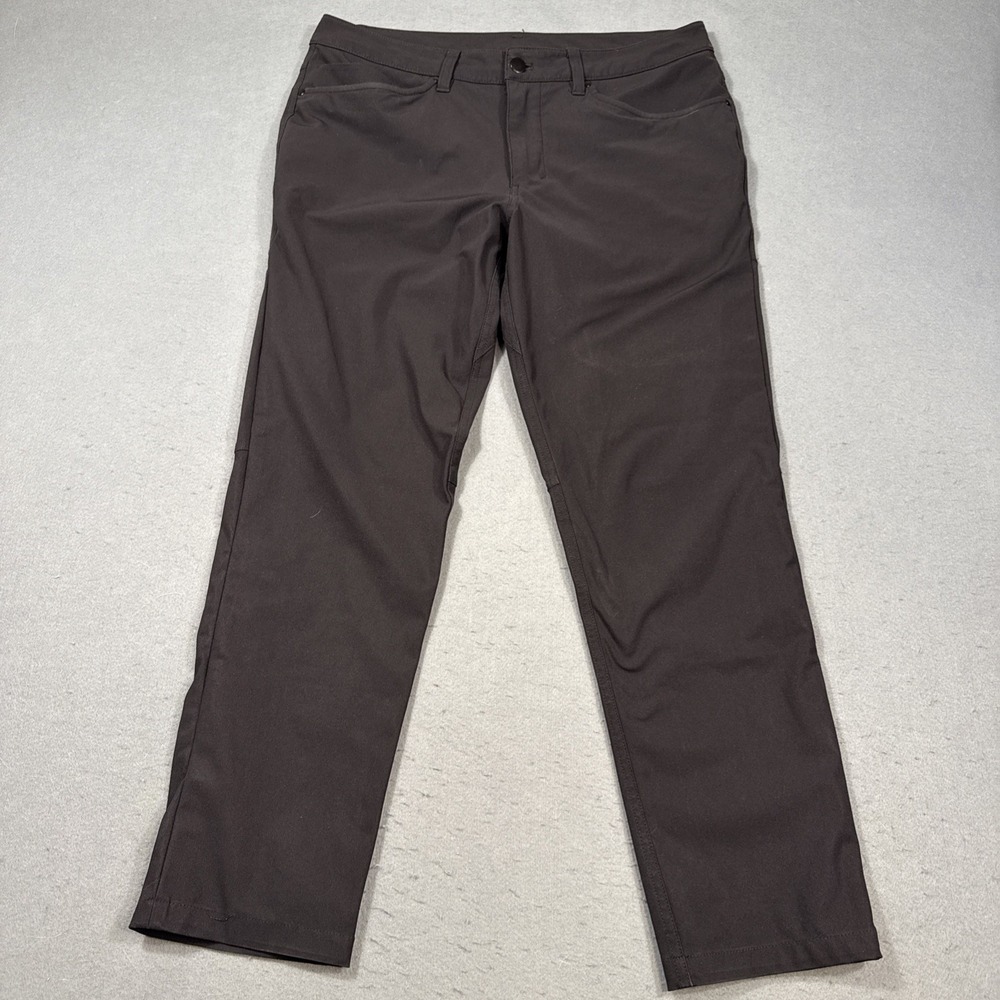 PANTS GOLF Lululemon  Mens 32 BLACK Chino ABC Slim Fit 5 Pocket LM5AD9S